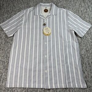Common People Shirt Mens Size Medium Topper Short Sleeve Button Up NWT